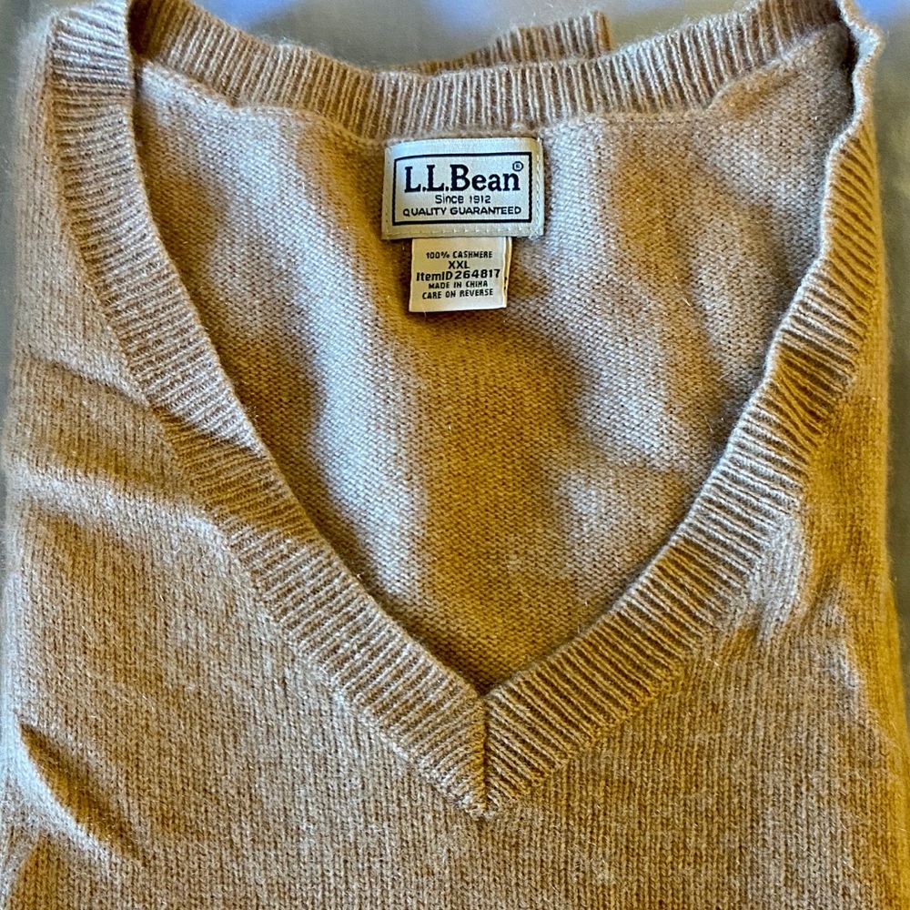 LL Bean Cashmere Sweater Vest